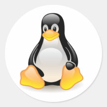 Glossy Tux Linux Penguin Sticker