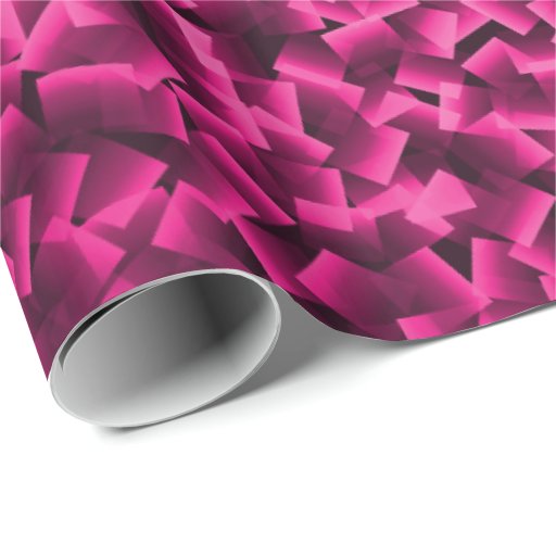 Glossy Wrapping Paper Bright Pink Zazzle