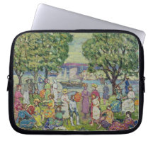 Gloucester Harbour (oil on canvas) Computer Sleeve