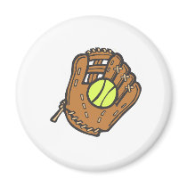 Glove & Ball magnets by shopaholicchick Glove & Ball magnets