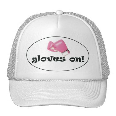 Gloves On! Pastel Pink Boxing Gloves Trucker Hat