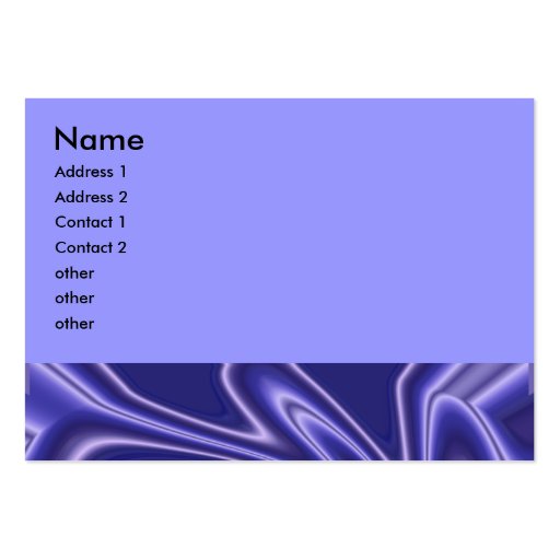 glow blue business card template (front side)