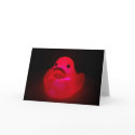 glow duck greeting card