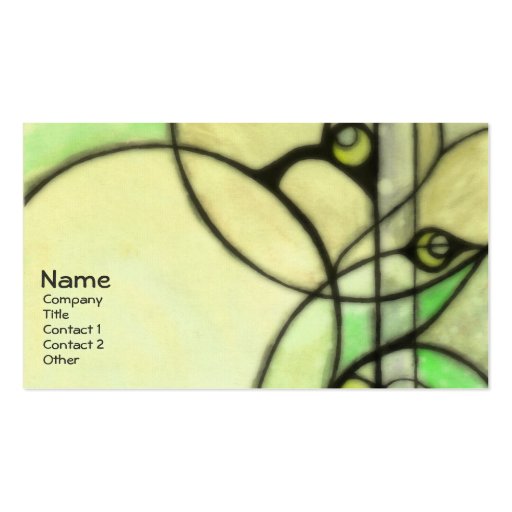 Glow - Green Business Card Templates (front side)