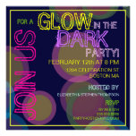 Glow in the Dark Blacklight Party Invitation