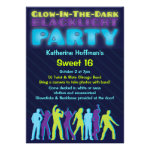 Glow in the Dark Blacklight Party Invitation Glow in the Dark Blacklight Party Invitation