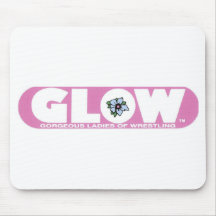 GLOW Mouse Pad Pink Logo