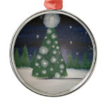 glow of christmas ornaments