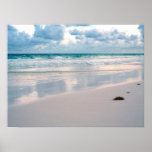 Glow of Pink on a Sunset Beach Print