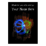 Glow Stick Flower Business Card Templates