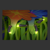 Glow-Worms at Night Poster posters