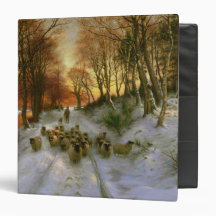 Glowed with Tints of Evening Hours 3 Ring Binders