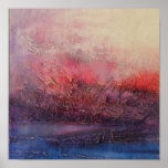 Glowing Abstract Art Canvas Print