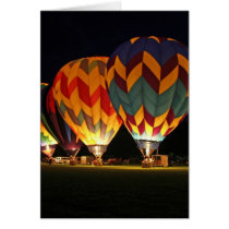 Glowing Balloons!  Light up the night! Card