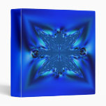 Glowing Blue Lace Fractal Binder