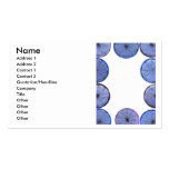 Glowing blue Lemon and lime slice frame Business Card Templates