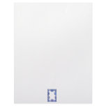 Glowing blue Lemon and lime slice frame Personalized Letterhead