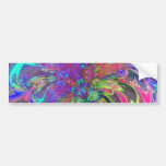Glowing Burst of Color – Teal & Violet Deva Bumper Stickers