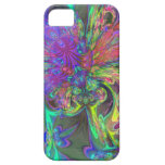 Glowing Burst of Color – Teal & Violet Deva iPhone 5 Covers