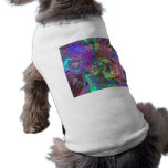 Glowing Burst of Color – Teal & Violet Deva Doggie T Shirt