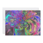 Glowing Burst of Color – Teal &amp; Violet Deva Personalized Invitation