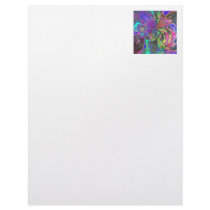 Glowing Burst of Color – Teal & Violet Deva Letterhead Template