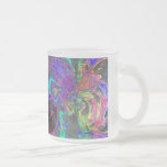 Glowing Burst of Color – Teal & Violet Deva Coffee Mugs