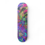 Glowing Burst of Color – Teal &amp; Violet Deva Skateboards