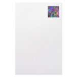 Glowing Burst of Color – Teal &amp; Violet Deva Customized Stationery