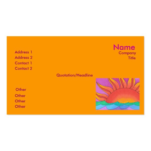 Glowing Business Card Template