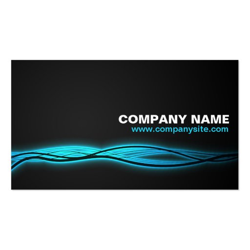 Glowing Business Cards (front side)