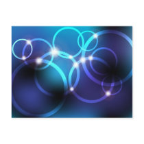 Glowing Circles Postcards