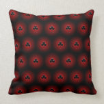 Glowing clubs seamless pattern throw pillows