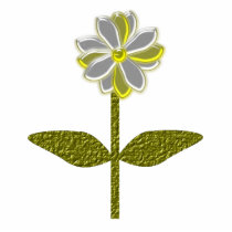 Glowing Daisy Flower Photo Sculpture