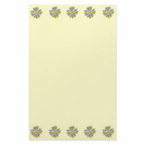 Glowing Daisy Flowers Floral Writting Paper Stationery