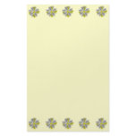 Glowing Daisy Flowers Floral Writting Paper Stationery