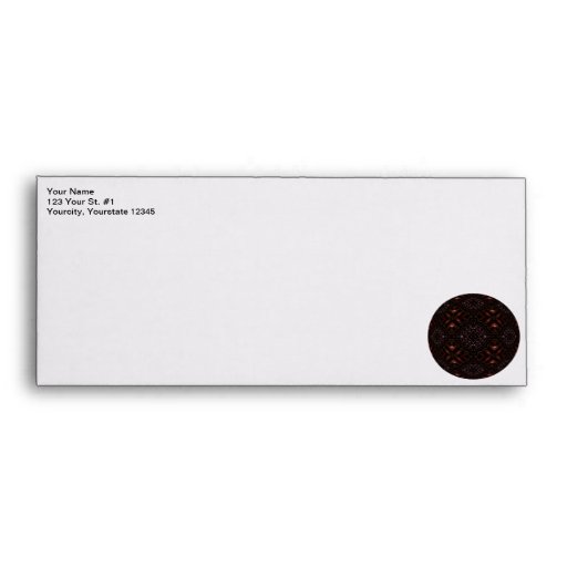 Glowing Darkness Kaleidoscope Mandala Envelope