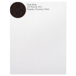 Glowing Darkness Kaleidoscope Mandala Personalized Letterhead