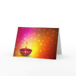 Glowing Decorative Diwali Lamp Cards