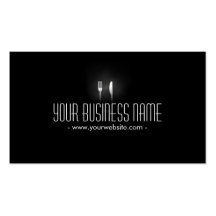 Glowing Dining Tools Dining/Catering Business Card