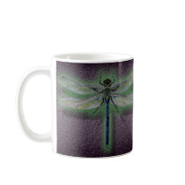 Glowing Dragonfly Coffee Cup Mug