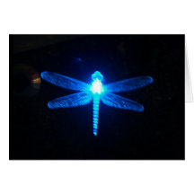 Glowing Dragonfly Greeting Card
