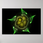 glowing flower posters