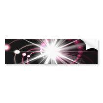 Glowing Fractal Lens Burst - The Coolest Bumper Stickers
