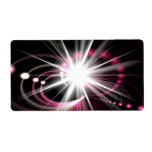 Glowing Fractal Lens Burst - The Coolest labels
