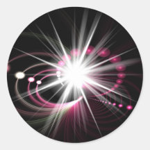 Glowing Fractal Lens Burst - The Coolest Stickers