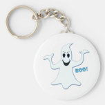 Glowing GHOST Boo! Design Key Chain