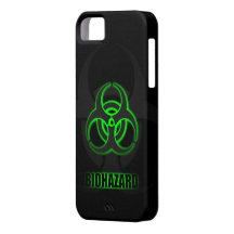 Glowing Green Biohazard Symbol iPhone 5 Covers