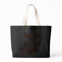 Glowing Halloween Cat Face bags by sixteenthkid Glowing Halloween Cat Face bags