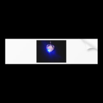Glowing Heart bumper stickers by trendhuntress Glowing Heart bumper stickers